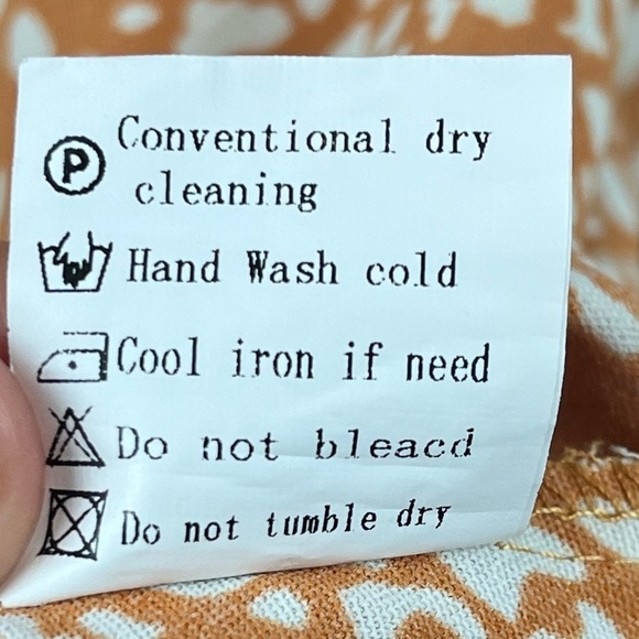 Gorgeous embroidered smocked tunic with muted oranges Large - Picture 8 of 16